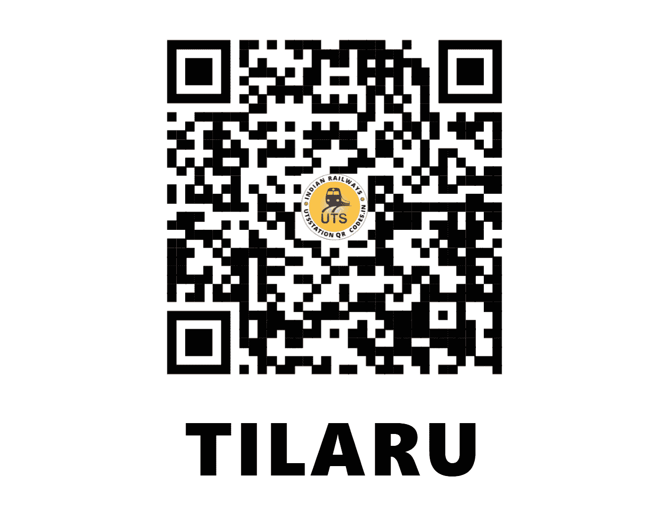 UTS QR Code for TILARU - TIU (EO - ANDHRA PRADESH)